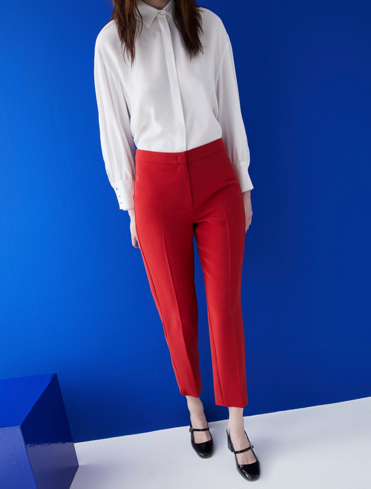 pantalone donna blu