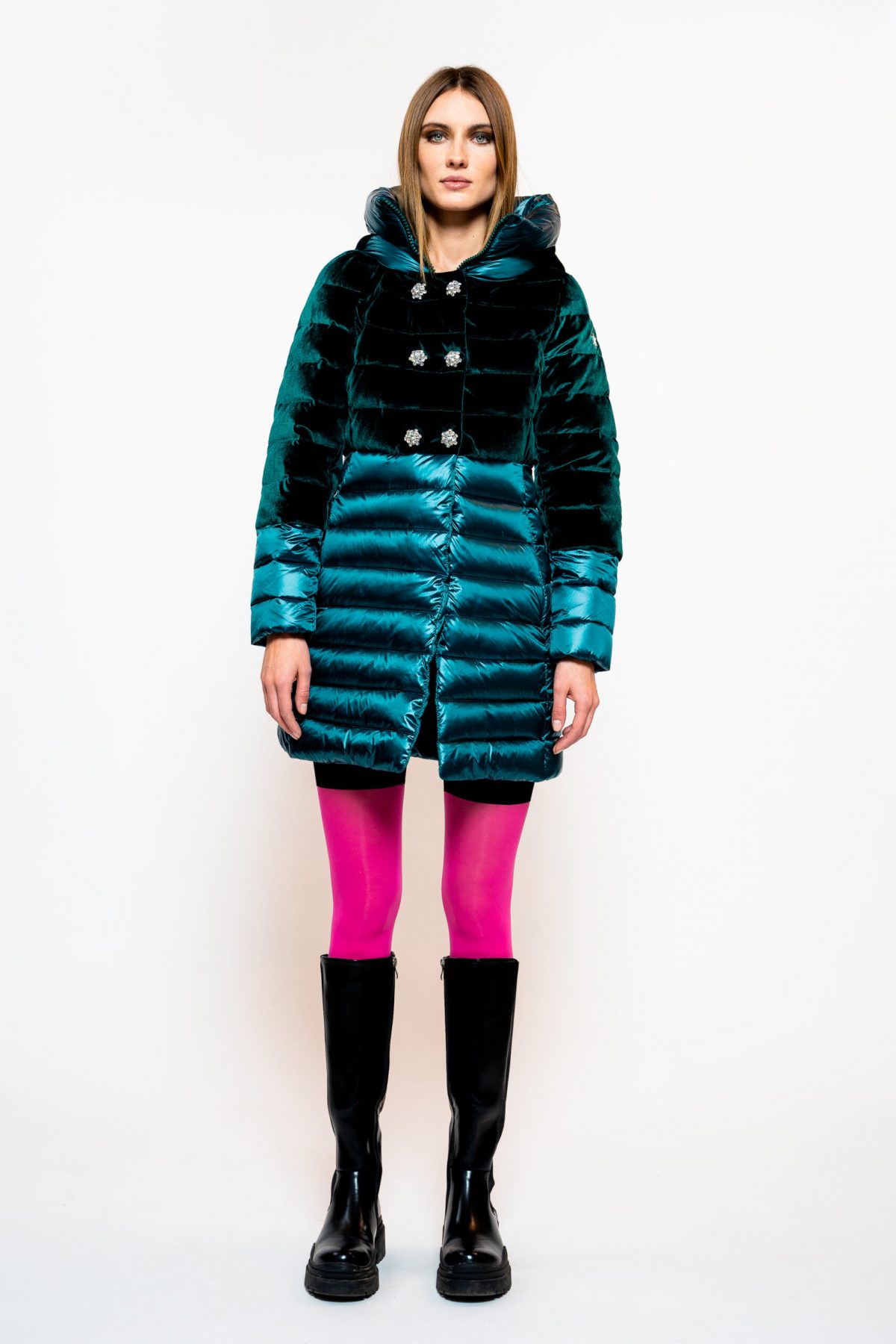 piumino lungo donna