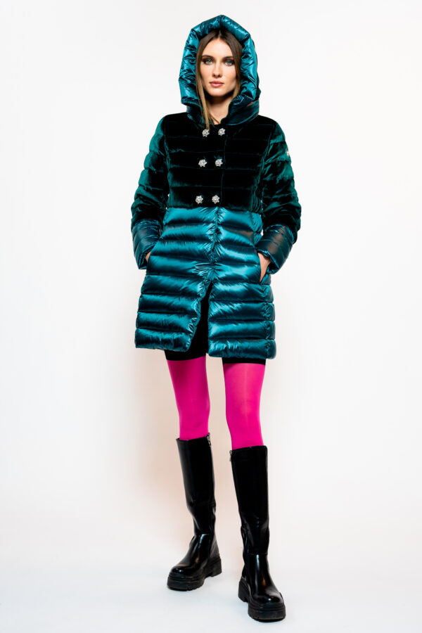piumino lungo donna