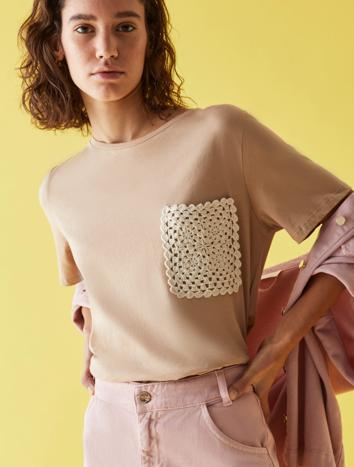 T-shirt donna ricamata