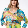 camicia donna con nodo a