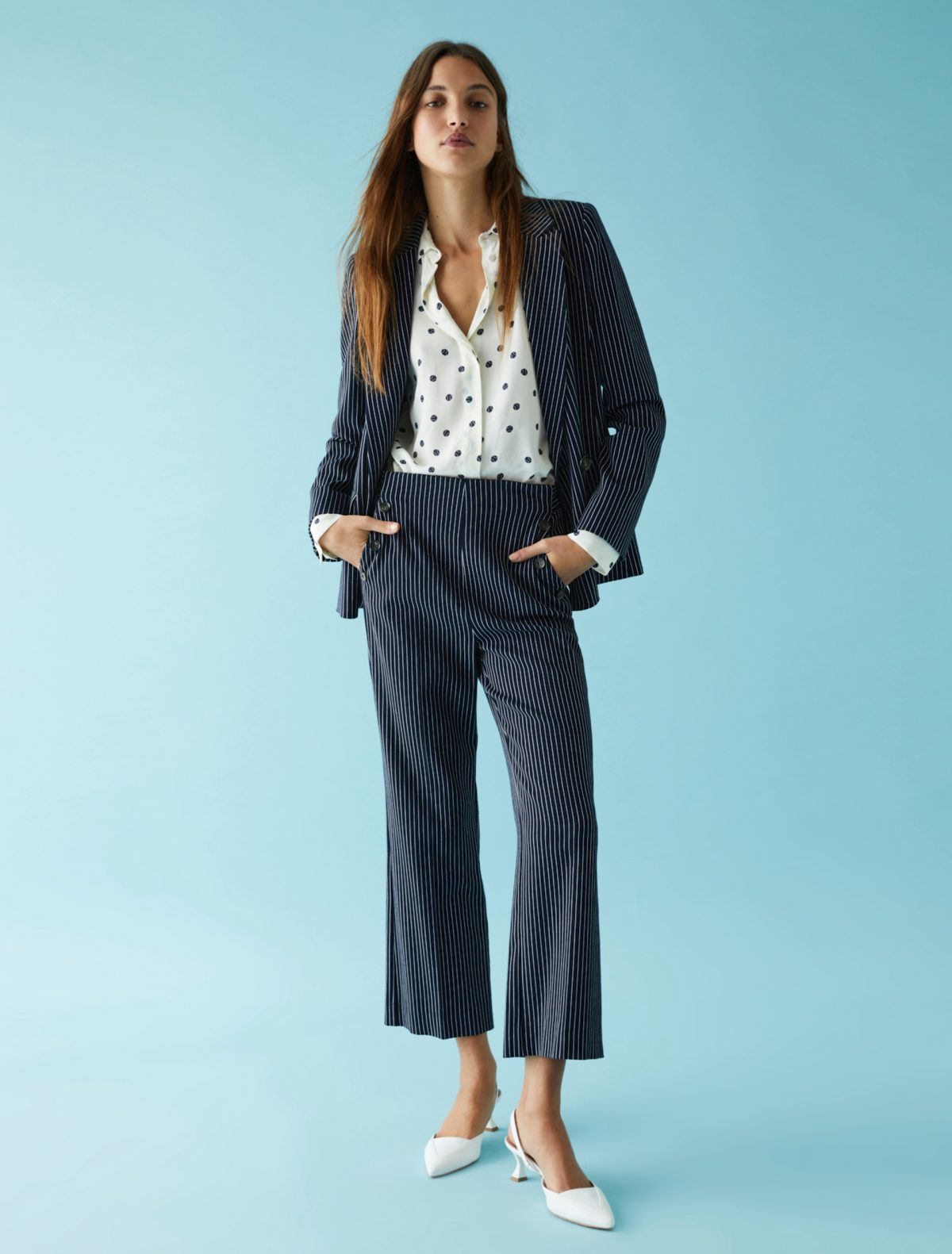 pantaloni donna a zampa