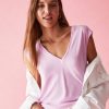 top in misto seta