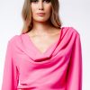 camicia donna scollo a scialle a