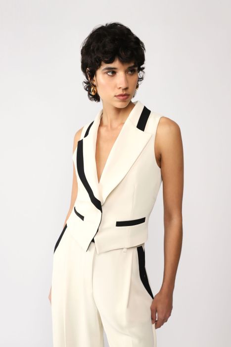 gilet donna con revers