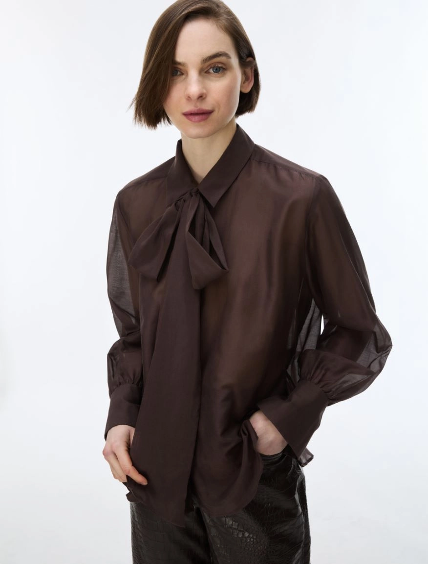 CAMICIA DRITTA IN MISTO SETA IBLASTI - IBLUES