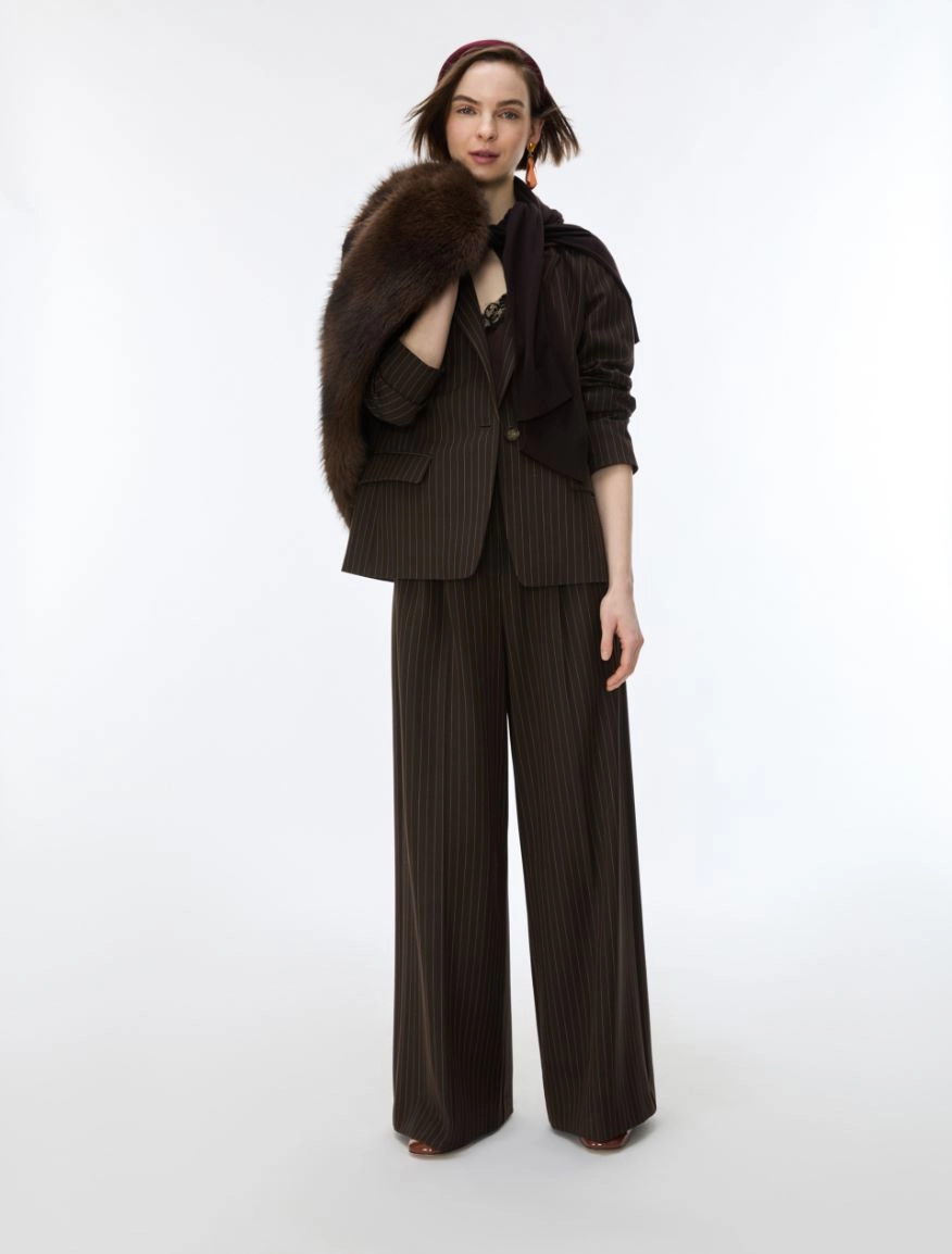 PANTALONI WIDE LEG CON PINCES IBLKIWI - IBLUES